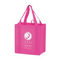 Breast Cancer Awareness Pink Non-Woven Heavy Duty Grocery Bag w/ Insert (12"x8"x13") - Screen Print